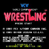 WCW World Championship Wrestling Title Screen